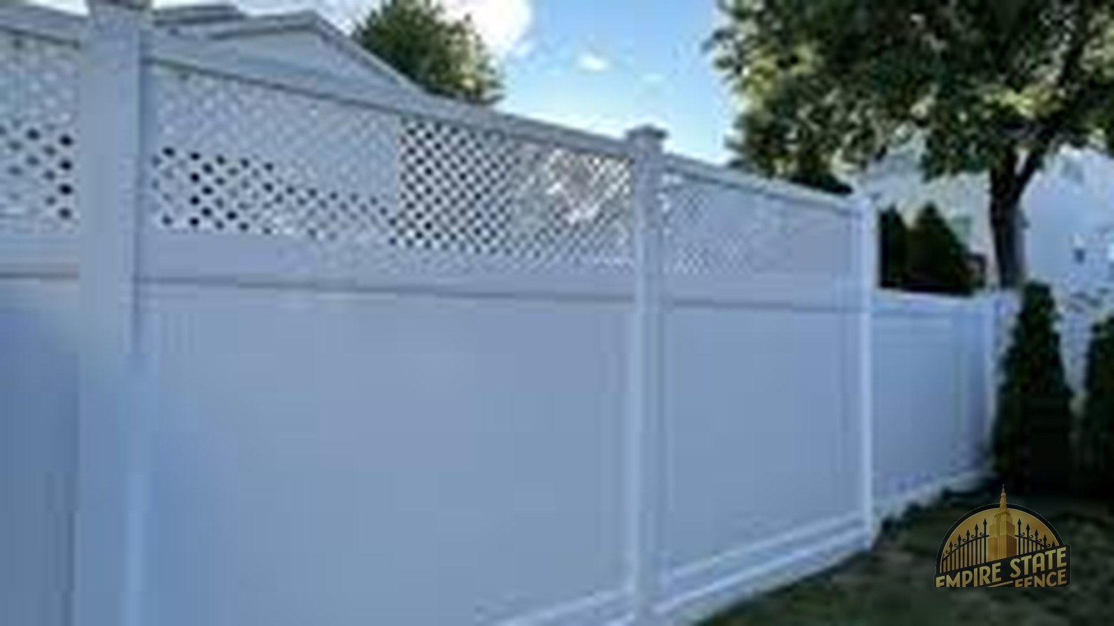 Premium PVC privacy fence installed by Empire State Fence